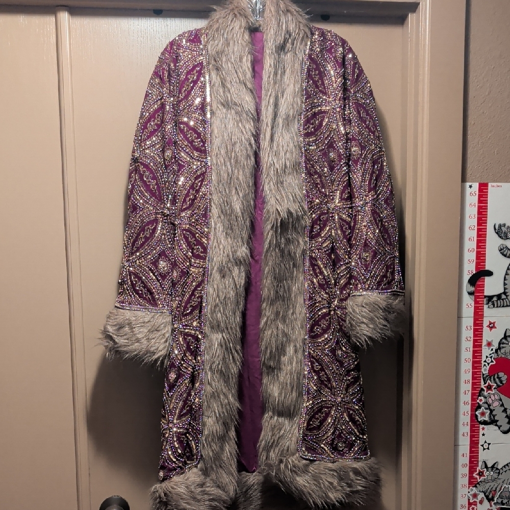 Boogie Child "Purple Haze" Afghan Coat, L